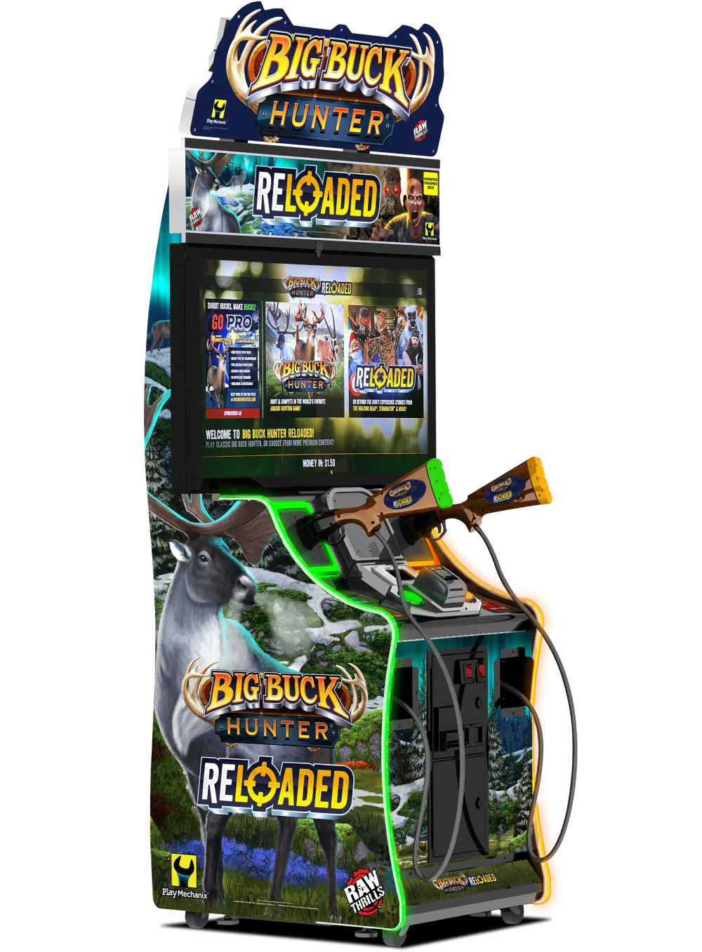 Raw Thrills Big Buck Hunter Reloaded Mini