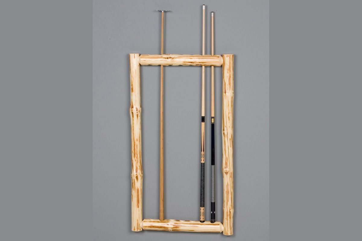 Viking Log Klondike Wall Framed Cue Rack