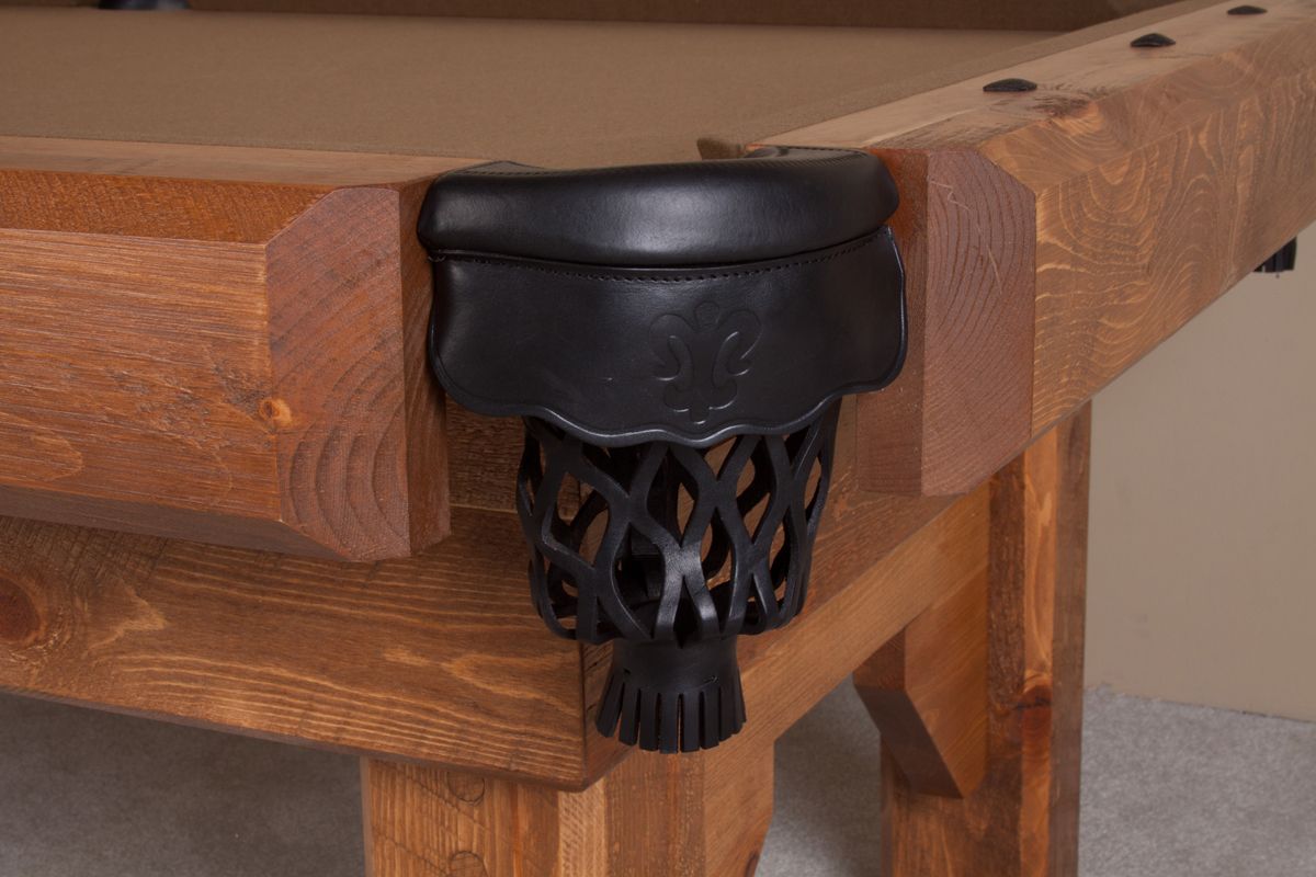 Viking Log Sawtooth Hickory Billiard Table