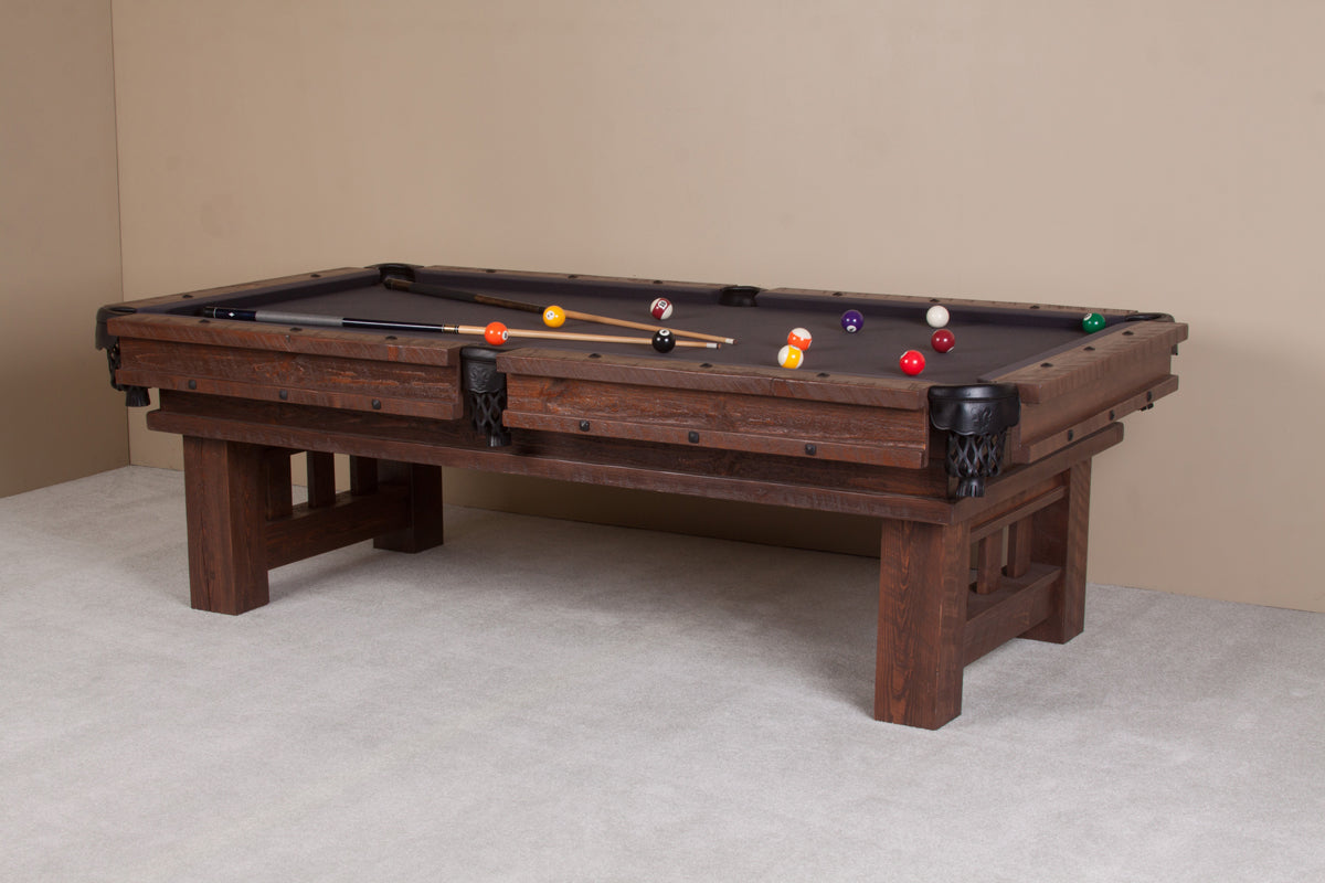 Viking Log Barnwood Cheyenne Billiard Table