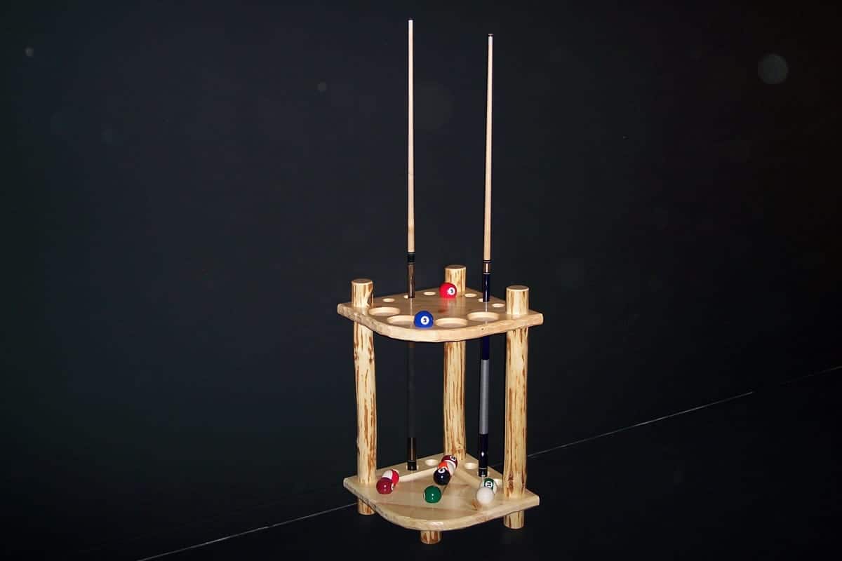 Viking Log Klondike Corner Cue Rack