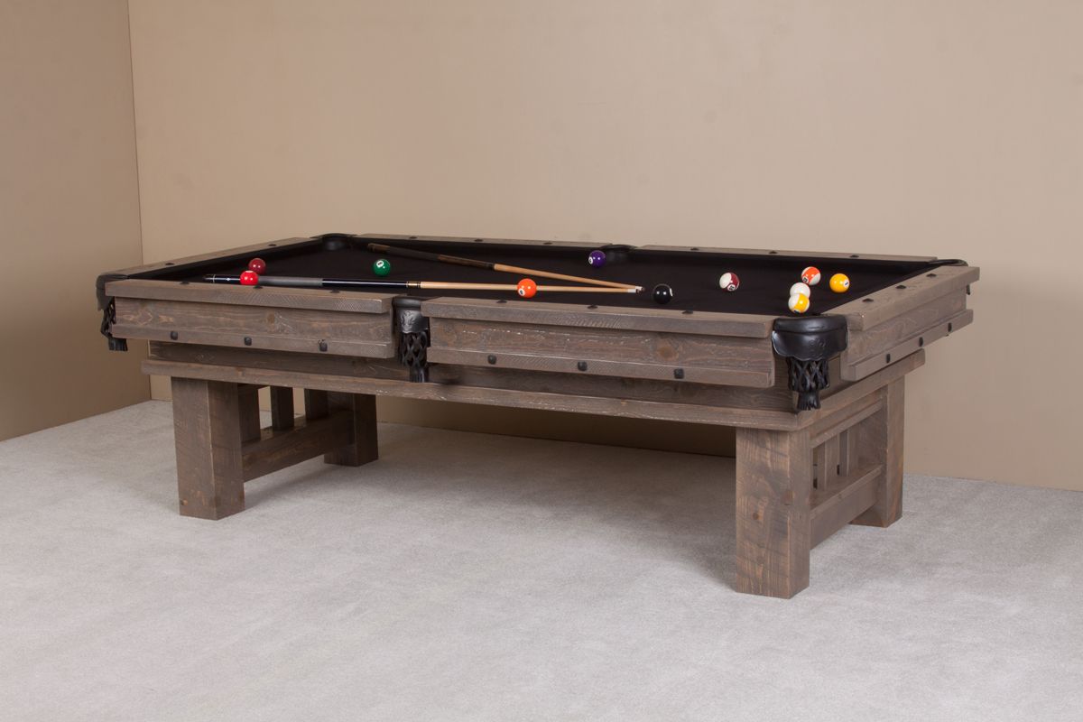 Viking Log Barnwood Cheyenne Billiard Table