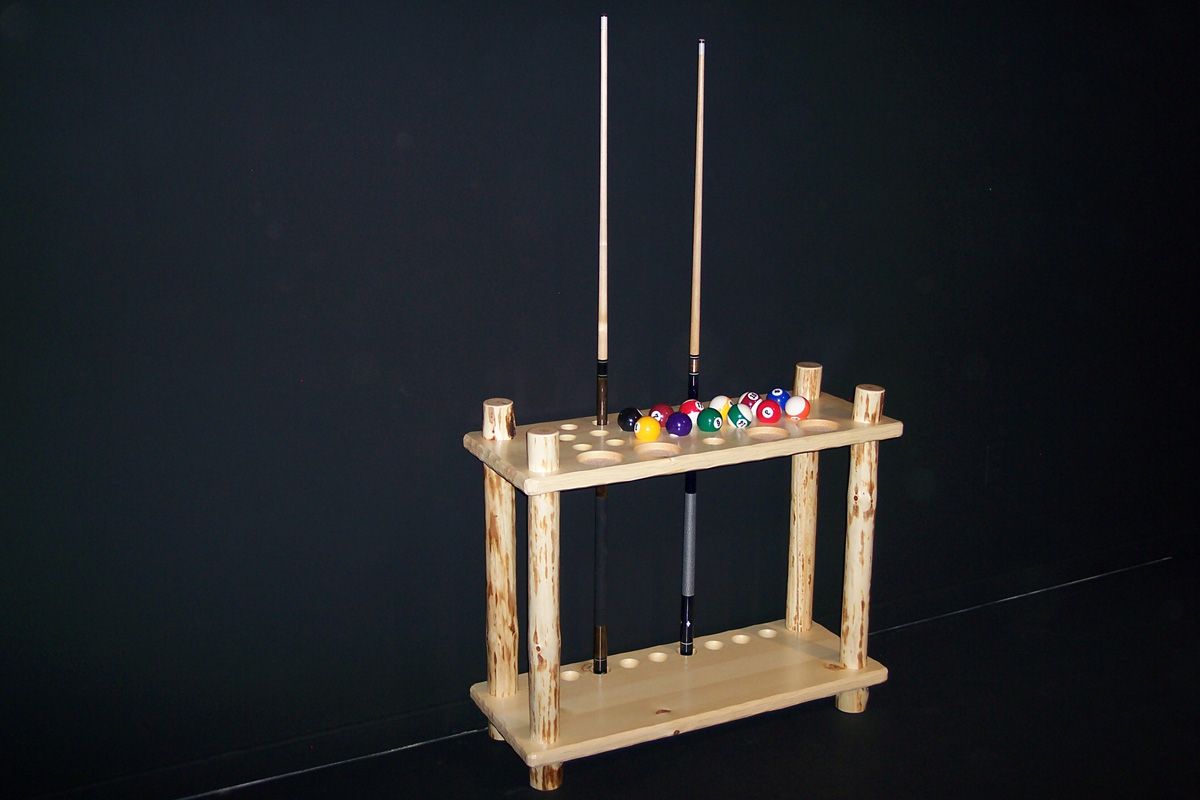 Viking Log Klondike Floor Cue Rack