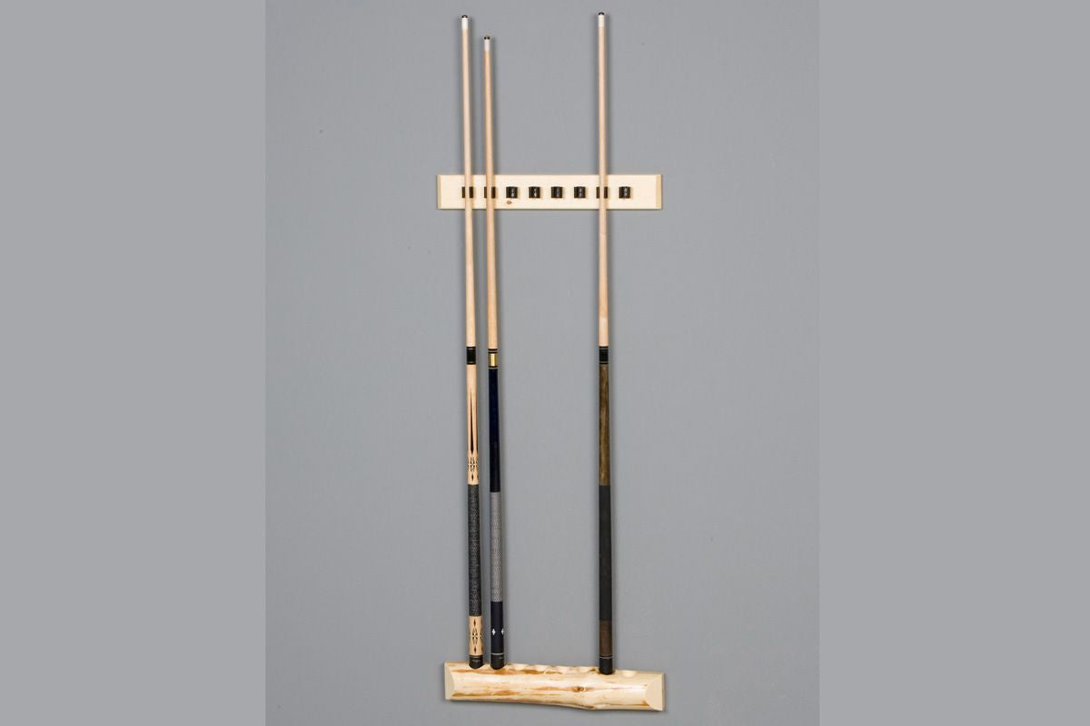 Viking Log Klondike 2 Piece Wall Cue Rack