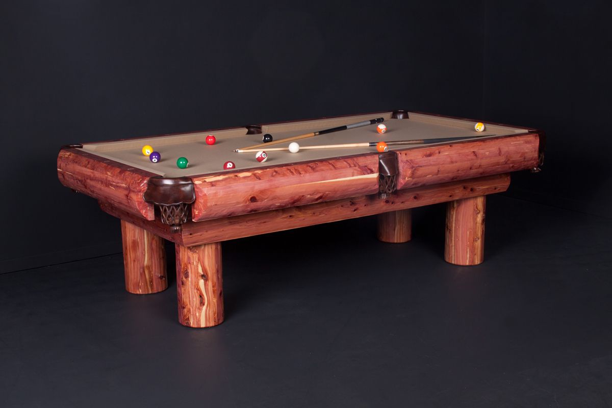 Viking Log Red Cedar Billiard Table